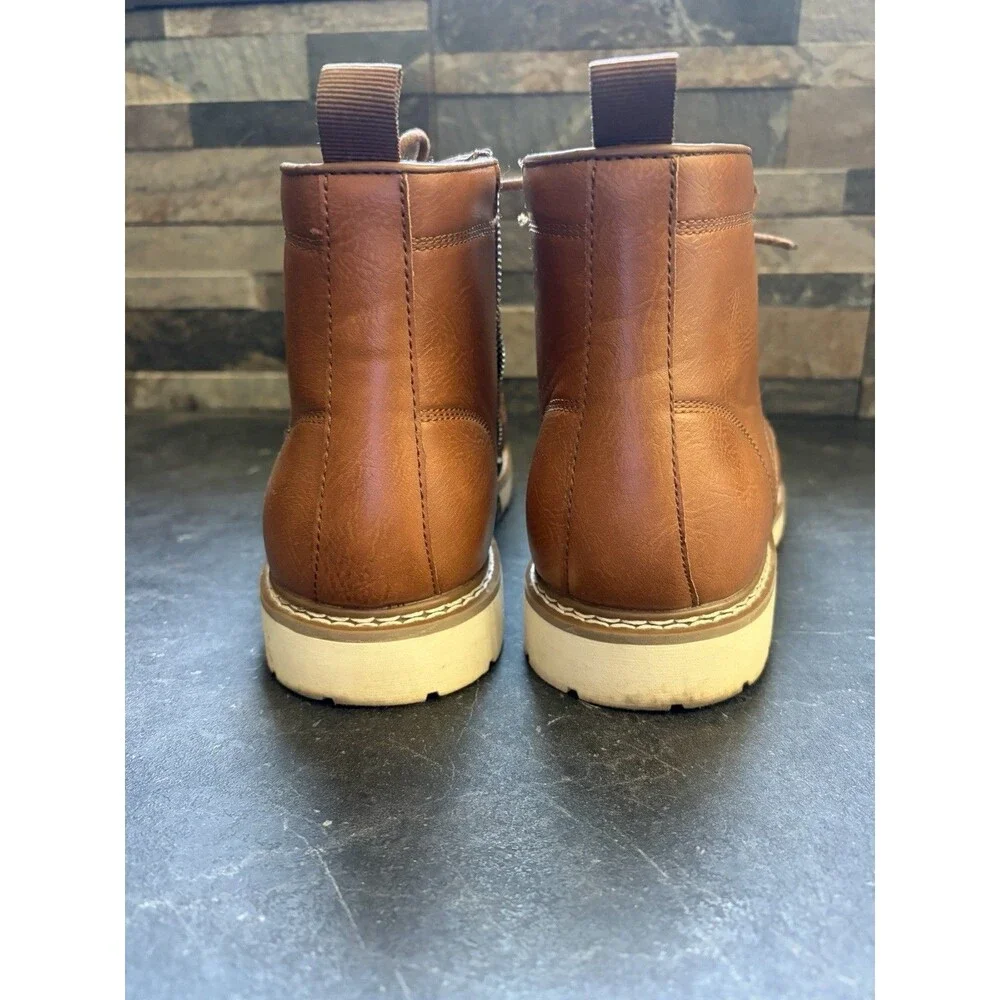 Steve Madden Men’s P-Broome Cognac Brown Chukka Boots  US Size 10